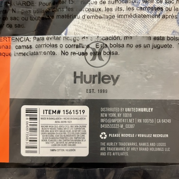 NWT Hurley Men Graphic Tee, 2-Pack BLACK/WHITE - size XXL - Picture 11 of 12